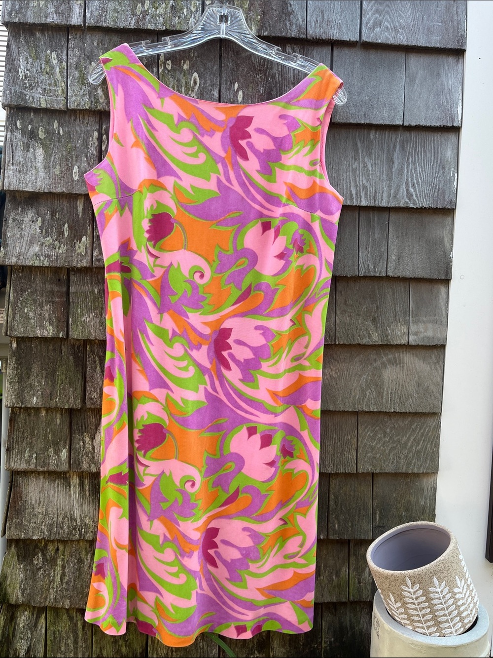 60s colorful vintage dress M